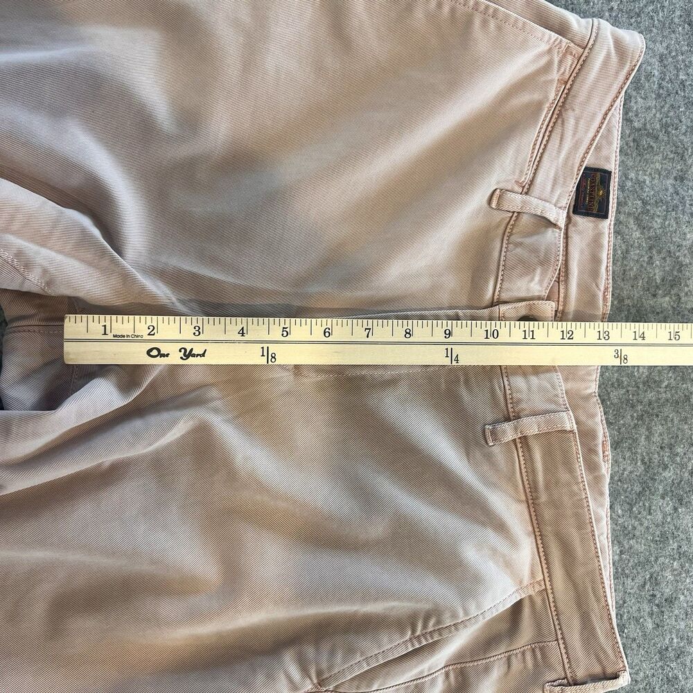 Faherty Coastline Premium Chino Tailored Fit Pants Dusty Rose Pink Mens 33x32 - Picture 4 of 11